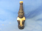Inca Pisco Lima Peru Tiki Liquor Bottle – 4 3/4” T – Cork is Stuck - No Chips or Cracks