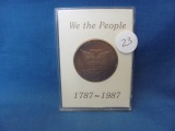 1987 We The People Commemorative Token in Sealed Plastic Case – 1 1/2” D