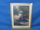 Advertisement 1941 Christ in Gethsemane Picture & Alone Poem – Afdem's Cash Market