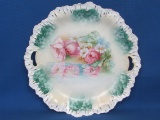 Flowers in Reflecting Pond Plate – Unmarked – 10 1/2” in diameter
