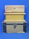 3 Wood Boxes/Chests – 1 is Cedar – 1 looks like mini trunk (missing handles) – Largest is 11” x 6”