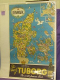 1960's Advertising Poster: Dennmark The Land Of Tuborg World Famous Beer -Artist: Hakon Mielche