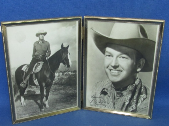 Cowboy Movie Star Photos 5X7 s in Frame: Randolph Scott & Rex Allen