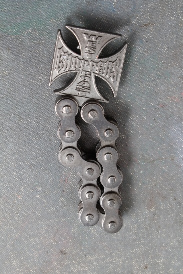 Vintage West Coast Choppers Industrial Bottle Opener Bike Chain Design