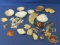 Large Assortment of Sea Shells: Scallops, Snals, Conch, Purple Tubes, Coral & More