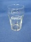 Small Clear Flared-Top Glass - “Enjoy Coke” and “Drink Coca-Cola” in White on Sides – 4” -
