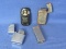 Four Vintage Metal-Case Lighters – Black “Fieree Tiger” and Others -