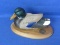 Jenning's Decoy Co. Sculpture of Male Mallard Duck on Wood Base - “Waterfowl USA” -