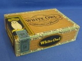 Tobacco – Very Cool 1960's vintage White Owl Cigar Box w/ Tax Stamp