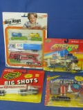 Lot of 4 1980s Big Rigs and Other HO Scale Cars & Trucks in Packages – as in Photos