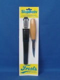 Unopened Vintage Frosts Wood Carving Knife and Sheath from Mora, Sweden -
