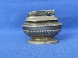 Ronson Tabletop Lighter – Queen Anne Silver-plate – 3” x 3” - Marked Toronto, CA – Works -