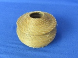 Straw-Basket Style Hair Receiver – Unmarked – 3 ½” Tall and just over 4” Wide -