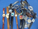 Mixed Lot of Watches for Parts or Repair – Disney – A couple are running – A couple missing backs