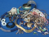 Lot of Costume Jewelry: Necklaces – Bracelets – Rings – Earrings & more