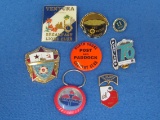 Tack Pins & Standard Oil Key Chain – Lions – 1 is Russian? Condition varies
