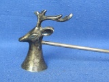 Silverplate Candle Snuffer – Deer Head – 8 1/2” long – Good condition