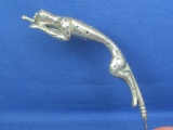 Pewter Cheetah Handled Ladle by Diane Carmichael – Bowl is Stainless Steel – 11 1/2” long