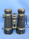 Vintage Trojan Metal Binoculars – Made in USA – 5” long as shown – Some damage