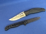 2  Folding Knives: Kershaw 1560ST  & Carson Design M16-10 KS  - As in Photos