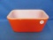 Glasbake Red Refrigerator Dish #805 – 5” x 7 ¾” x 3 ½” – No Chips or Cracks