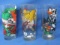 3 1970's Vintage Looney Toons Charater Pepsi Glasses  1976 Collector Series