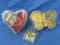 3 Clear Plastic Music Box Jewelry/Trinket Boxes – Butterfly, Heart & Piano