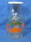 Vintage Anchor Hocking Orange Juice Carafe woth 3 1/2” DIA Plastic Lid – Stands appx 9” T