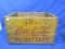Vintage Coca-Cola Wood Crate – Yellow w/ Red Lettering – 16 1/2” x 11 1/4” x 10”T – Vintage conditio
