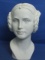Vintage Goebel Porcelain Bust of a woman with Braids & Pearl headband – 9” Tall Appx