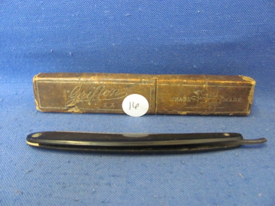 Griffin #60 Straight Razor With Original Box – Germany – Box Damage – As Shown