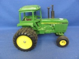 John Deere Ertl Toy Tractor – Wide Front With Duals – 1:16 Scale – Plastic Mufflers Chewed Up