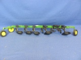 John Deere Ertl Toy 6 Bottom Plow – 1:16 Scale – 20 1/2” L - Missing One Moldboard