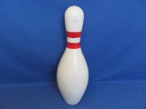 Wood Bowling Pin – Unmarked – 14 1/2” T – As Shown