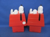 1966 Snoopy Plastic Banks (2) – 7 3/8” T – As Shown