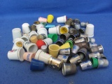 Mix Lot of Thimbles – Porcelain – Ceramic – Metal – Plastic – Some With Wear – As Shown