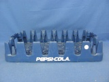 Pepsi Cola Blue Plastic Case – 12 3/8” x 18 3/4” - As Shown