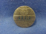 1941 Minnesota Licensed Chauffeur Pinback – 1 1/8” D – As Shown
