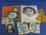 Old Paper Assortment – Shirley Temple: Sheet Music “Polly Wolly Doodle” & “The Good Ship Loolipop”,P