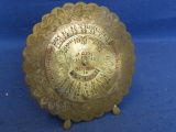 Engraved Brass 40 Years Calendar 1967-2006  - Made in India – 4 1/2” DIA