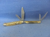 Pocket Knifes (2) – Diamond Edge Pakistan & Imperial – Used Condition