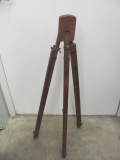 Old Wood Surveying Photography Transit Tripod – Adjustable Heights – As Shown