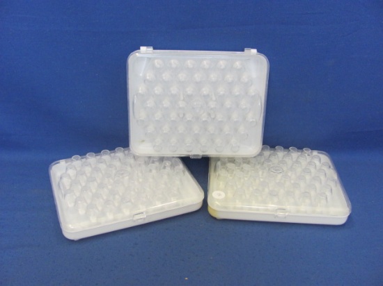 1970 Wilton Cake Decorating Tip Storage Containers (3) – 6 ½ x 8 ¼ – Some