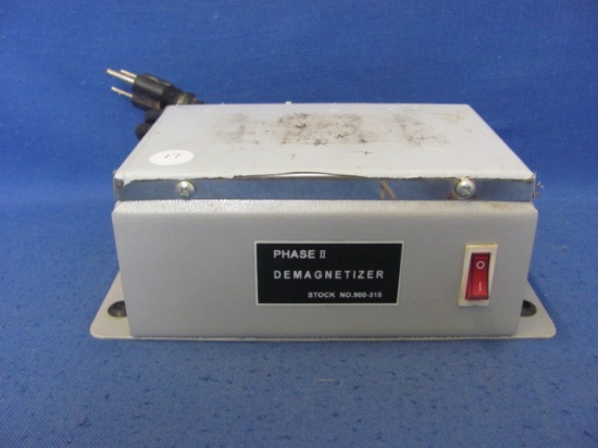 Phase II Demagnetizer – Stock No. 900-315 – Turned On – 4 ½” x 7” - Not Tested