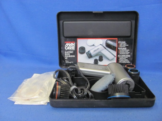 Norelco Man Care Electric Shoe Polishing Kit – Works – As Shown