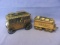 Banthrico Copper Plated Popcorn Wagon (1974) & W&ARR Train Car Banks (2) – No Keys