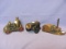 Banthrico Copper Plated Banks (3) – Paddle Boat – Fire Engine (1974) – Cannon – No Keys