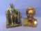 Banthrico Copper Plated Banks (2) – Abe Lincoln – Tallest 6 1/8” - No Keys – One