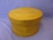 Hand Made Wooden Box 11 1/2”  (Round) x 6” T Lined with cotton Quilting material