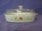 Vintage 9” Square Corning Ware Casserole Dish with Clear Pyrex Lid